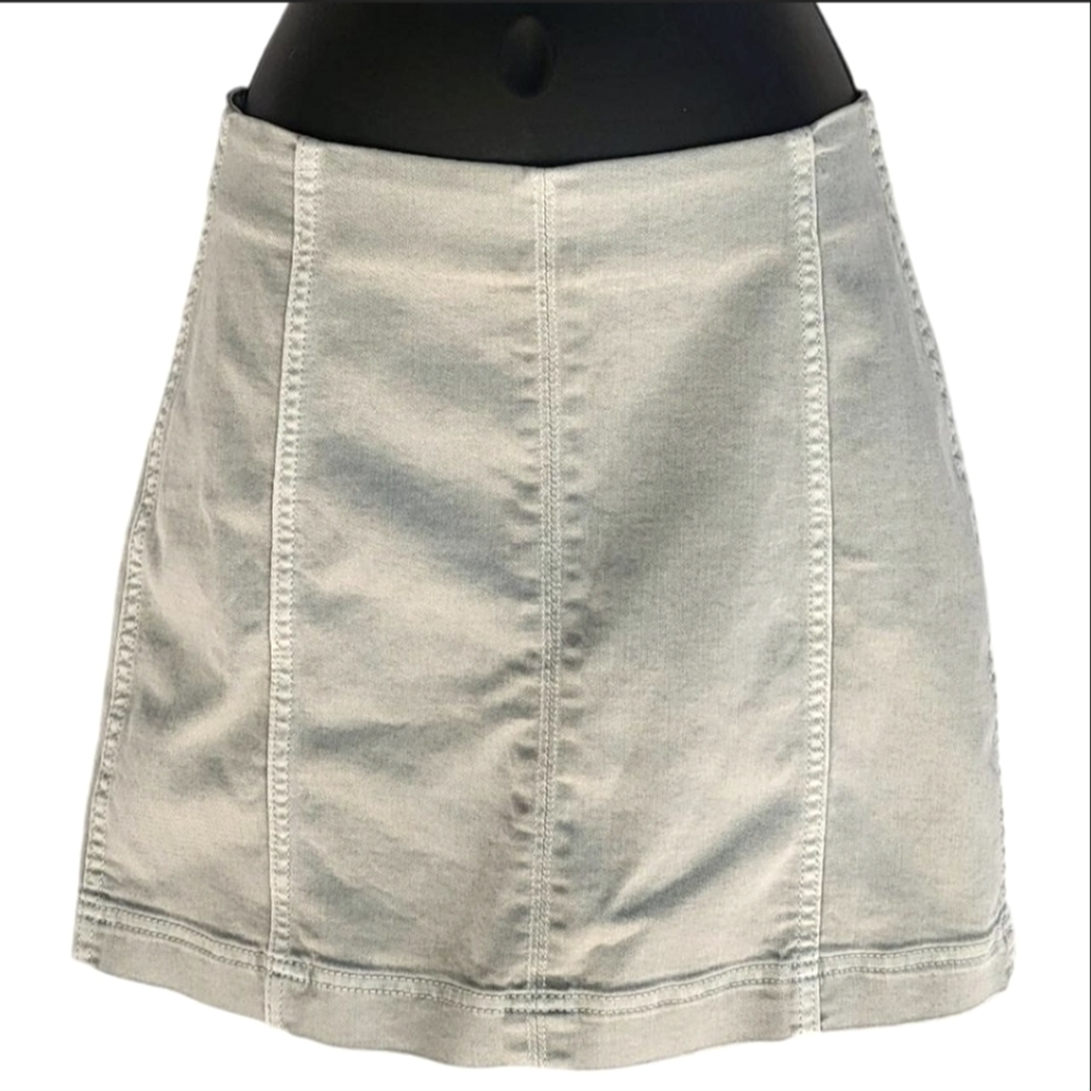 Classic Sky Blue Denim Skirt